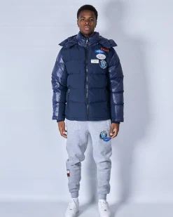 Navy OG badge Panelled Jacket