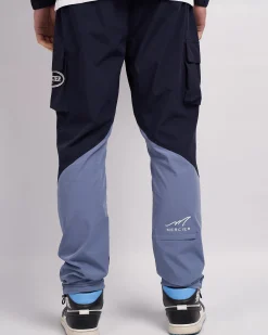 Navy Placid Blue Mono Badge Panelled Cargos