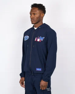 Navy Red Mercier Empire Windbreaker