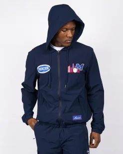Navy Red Mercier Empire Windbreaker