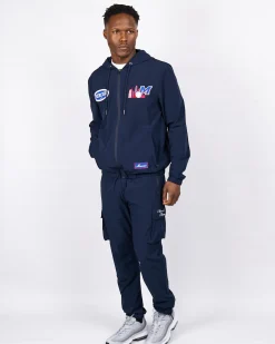 Navy Red Mercier Empire Windbreaker