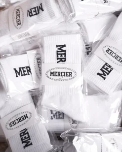 2Pack White Mercier Socks