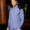 PBK//Mercier Performance 1/4 Long sleeve Petrol Blue