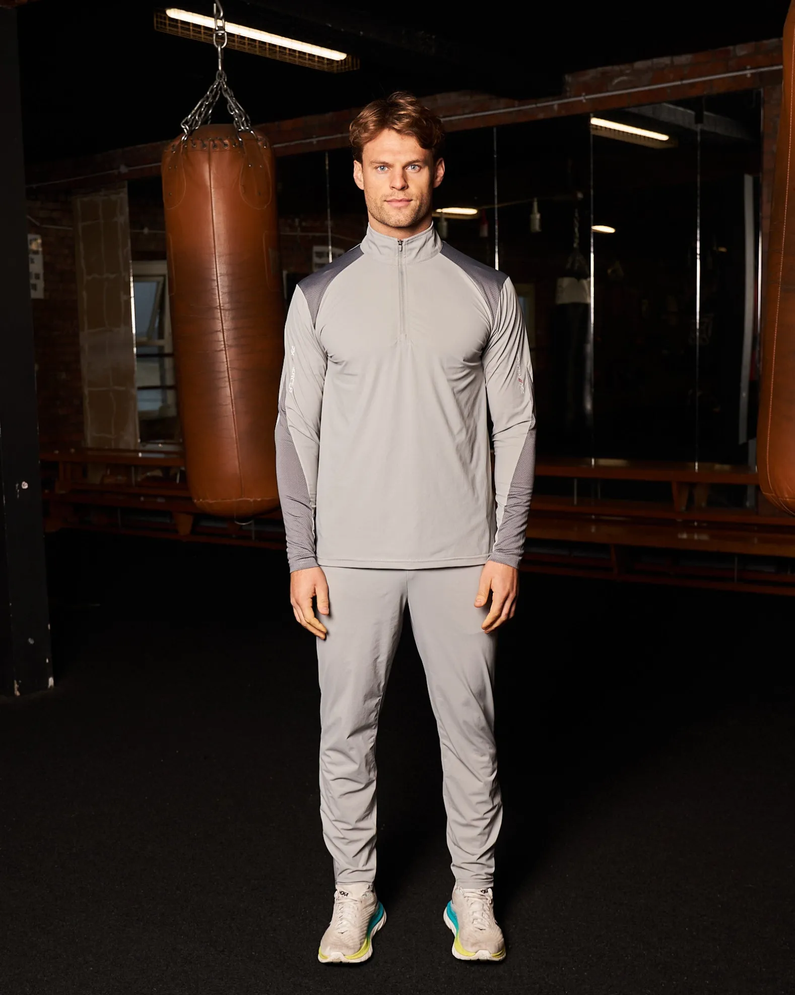 PBK//Mercier Performance 1/4 Long sleeve Grey
