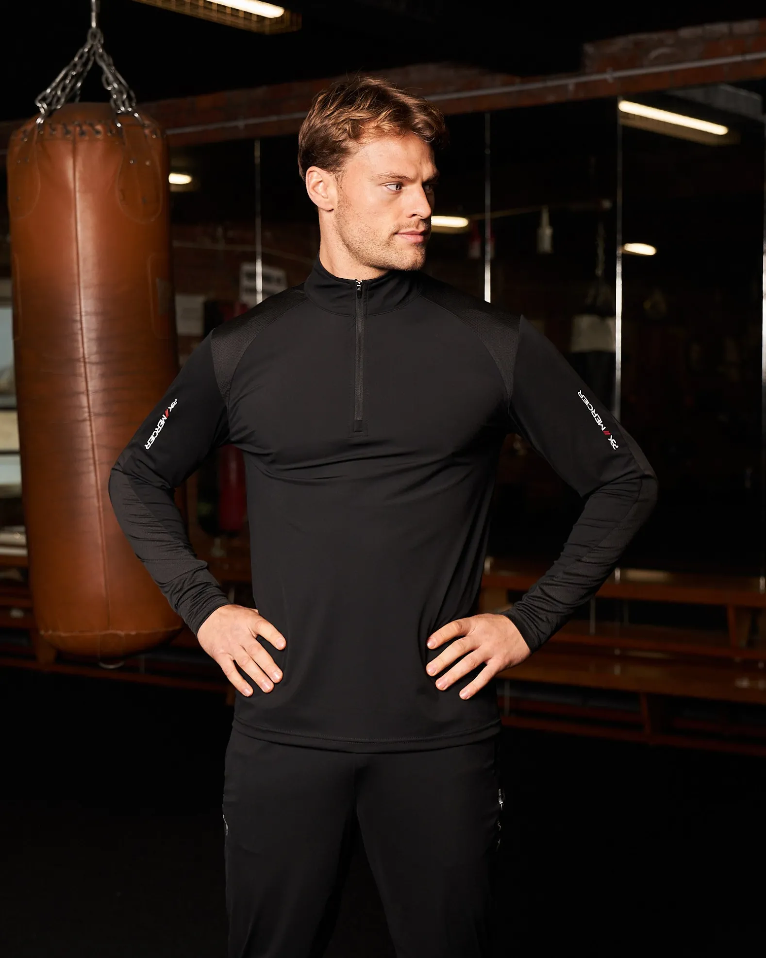 PBK//Mercier Performance 1/4 Long sleeve Black