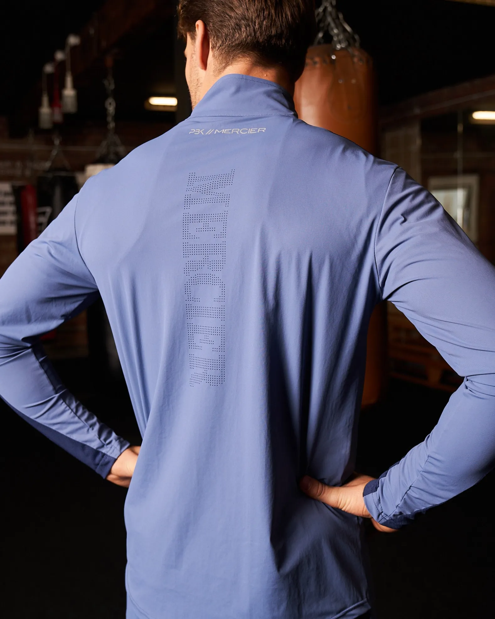 PBK//Mercier Performance 1/4 Long sleeve Petrol Blue