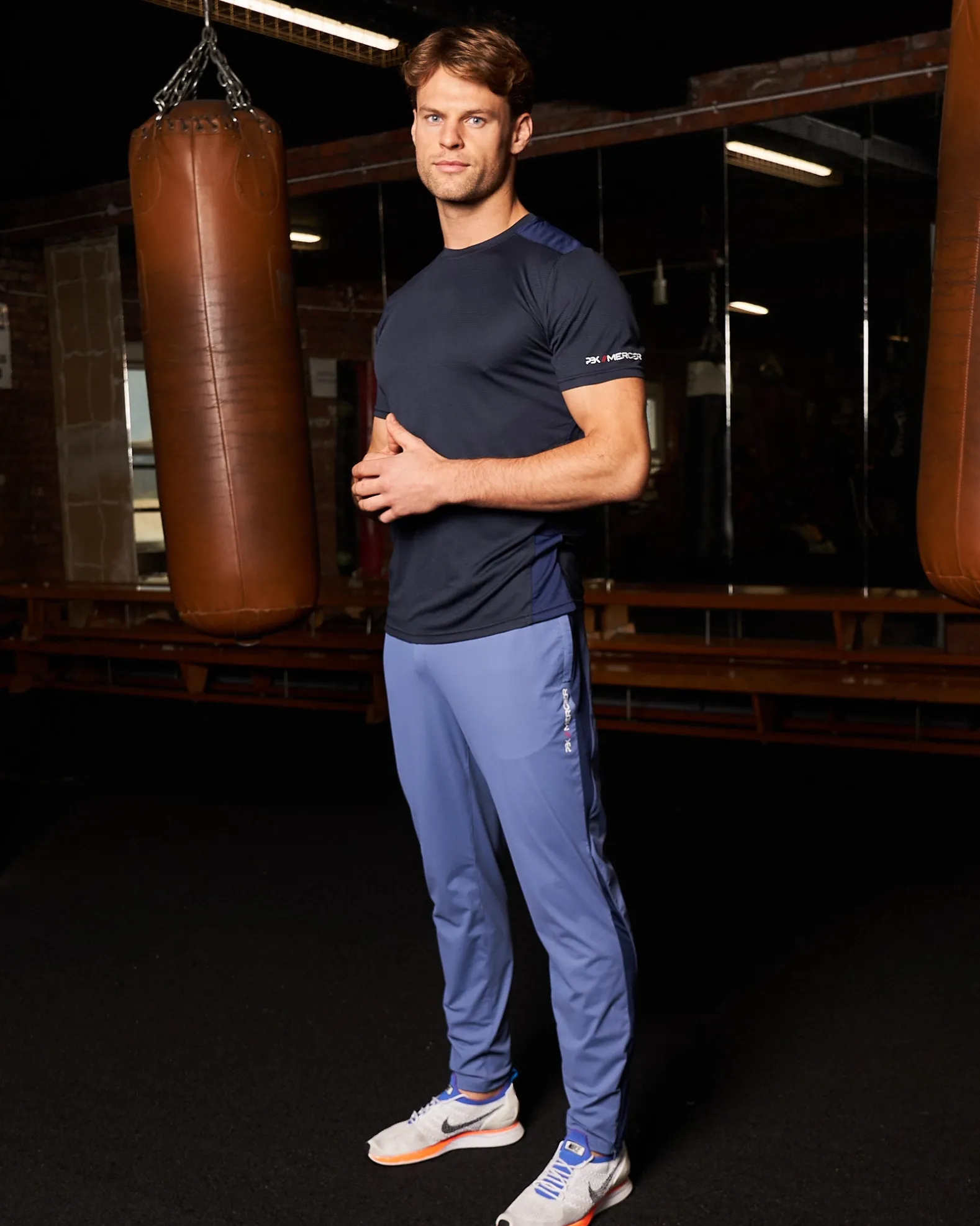 PBK//Mercier Performance Trackpants Petrol Blue