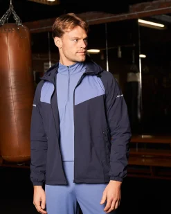 PBK//Mercier Performance Windbreaker Navy/Petrol
