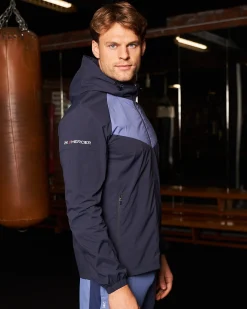 PBK//Mercier Performance Windbreaker Navy/Petrol