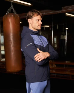 PBK//Mercier Performance Windbreaker Navy/Petrol
