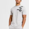 Pebble Grey Mono Badge Tshirt