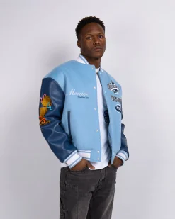 Placid Blue Navy Rodman Varsity Jacket