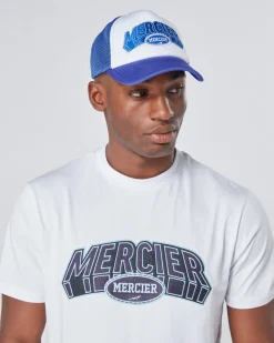 Purple White Mercier Court Foam Trucker
