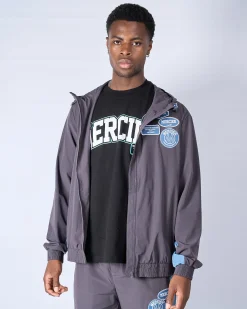 Slate Flint Contrast Badge Windbreaker