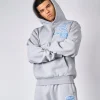 Smoke Grey Denim OG Badge Hoodie