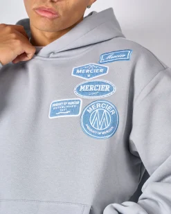 Smoke Grey Denim OG Badge Hoodie