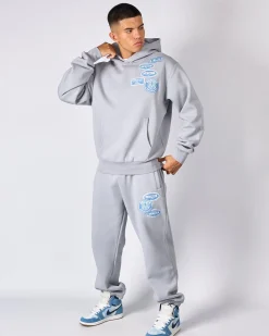 Smoke Grey Denim OG Badge Hoodie