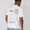 White Blue Caruso Relaxed Tshirt