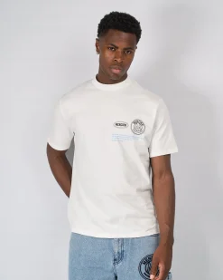 White Blue Caruso Relaxed Tshirt