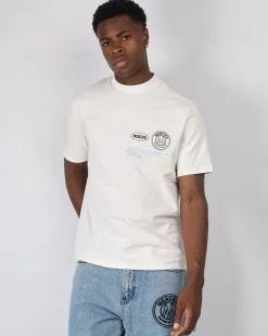 White Blue Caruso Relaxed Tshirt