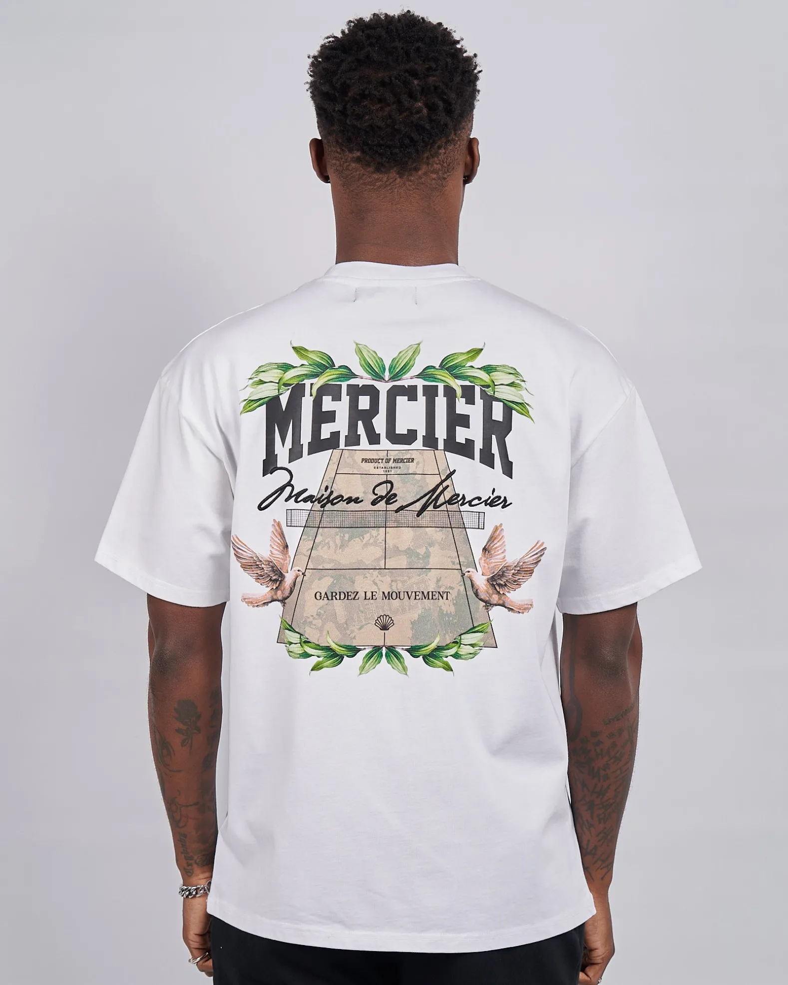 White Botanic Court TShirt