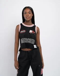 Womens Black Crawford Basketball Vest