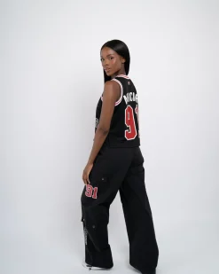 Womens Black Crawford Basketball Vest