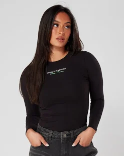 Womens Black Green Product Of Mercier Bodysuit