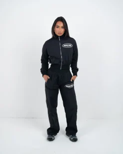 Womens Black Maison Cropped Jacket