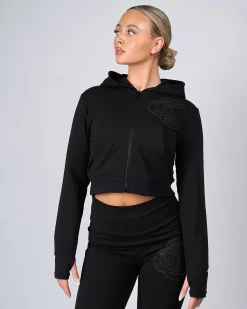 Womens Black OG Yoga Zip Up