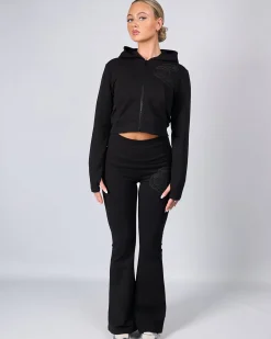 Womens Black OG Yoga Zip Up