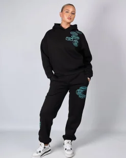 Womens Black Tiffany OG Badge Hoodie