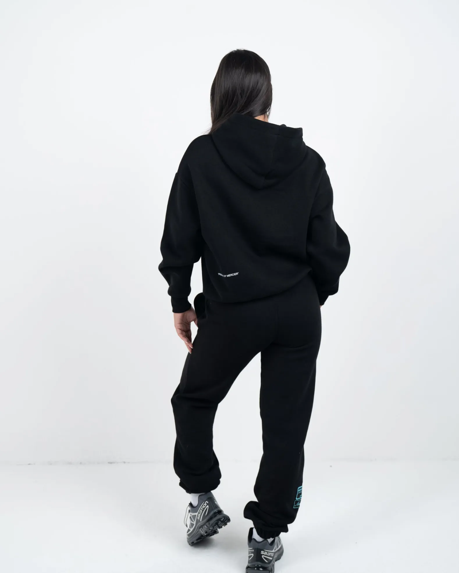 Womens Black Tiffany OG Badge Hoodie