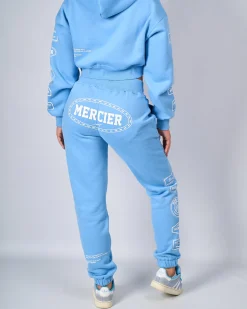 Womens Blue White Mercier Compton Joggers