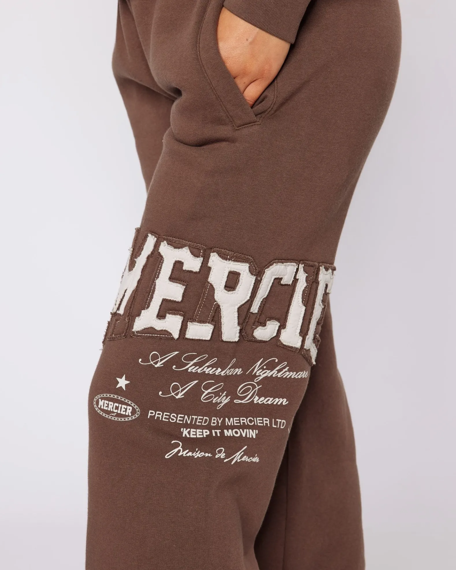 Womens Brown City Dreams Joggers