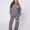 Womens Charcoal Grey City Dreams Joggers