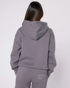 Womens Charcoal Grey City Dreams Hoodie