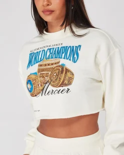 Womens Coconut Mercier Champions Crop