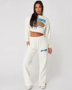 Womens Coconut Mercier Champions Crop