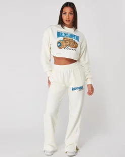 Womens Coconut Mercier Champions Crop