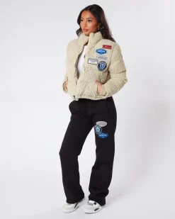 Womens Cord Beige OG Badge Jacket