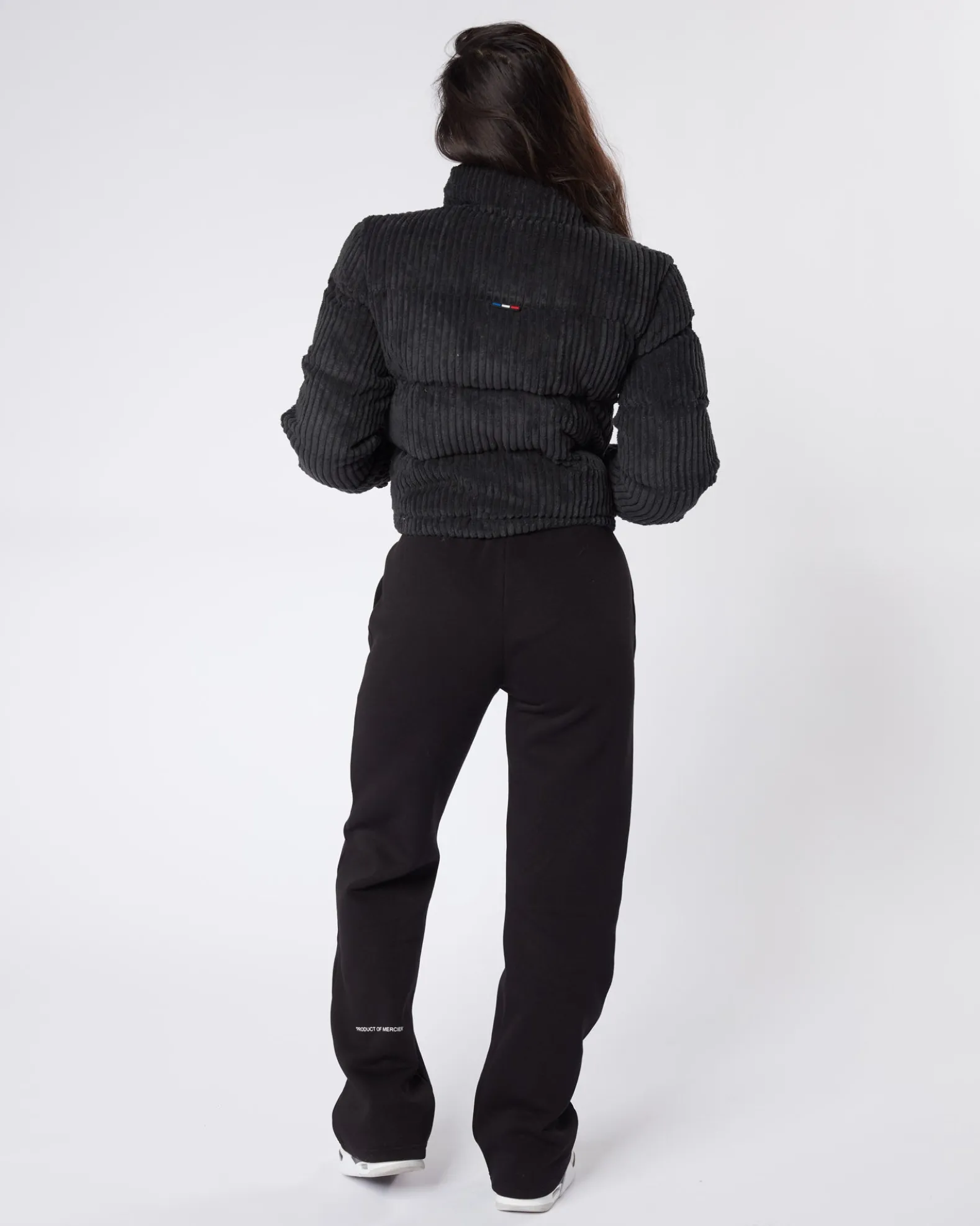 Womens Cord Black OG Badge Jacket