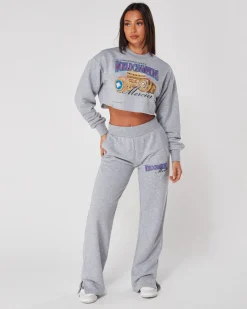 Womens Grey Marl Champions Joggers
