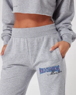 Womens Grey Marl Champions Joggers