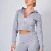 Womens Grey OG Yoga Zip Up
