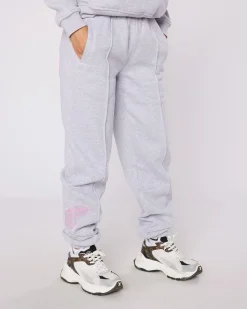 Womens Grey Pink Bubble Jogger