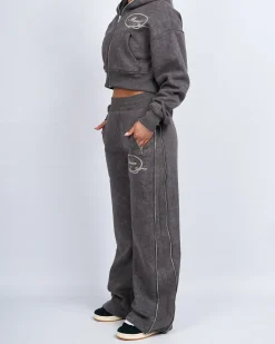 Womens Grey Round Up Straight Leg Joggers