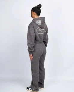 Womens Grey Round Up Straight Leg Joggers