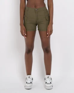 Womens Khaki Mercier Perrier Cargo Shorts