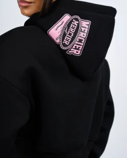 Womens Maison De Mercier Diamante Cropped Hoodie